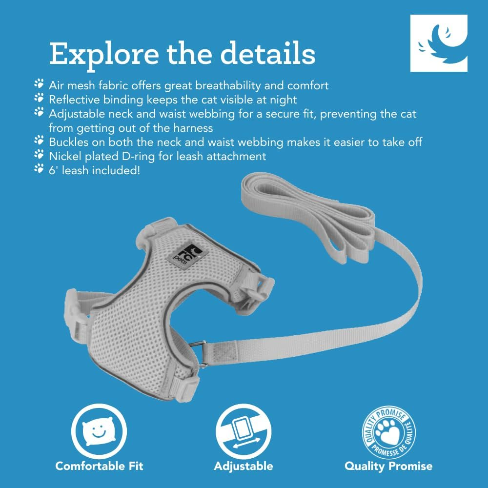 RC Pets Adventure Kitty Cat Harness, Small, Maldives image number 2