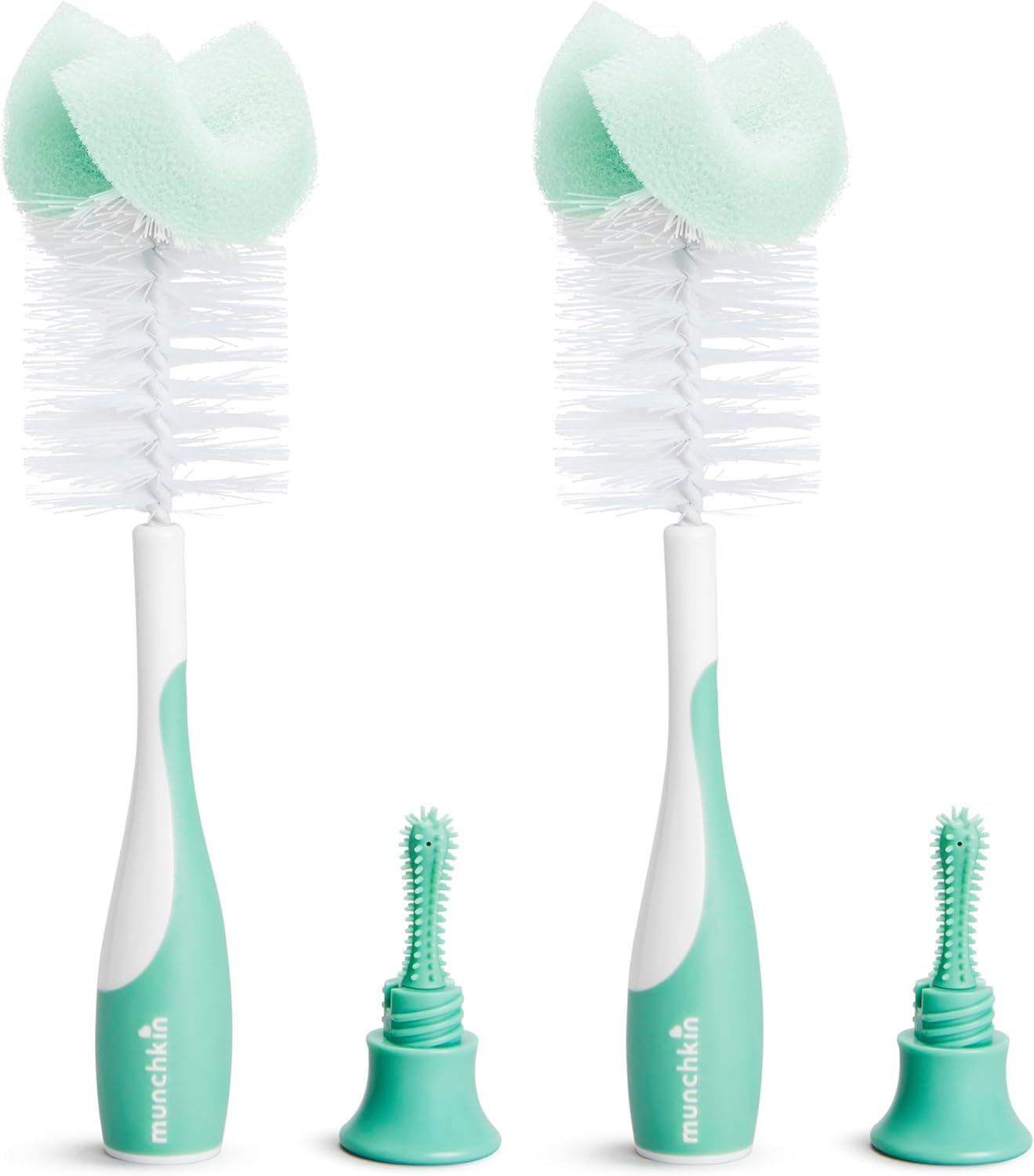 Munchkin Sponge Bottle Brush, Pack of 2, Blue