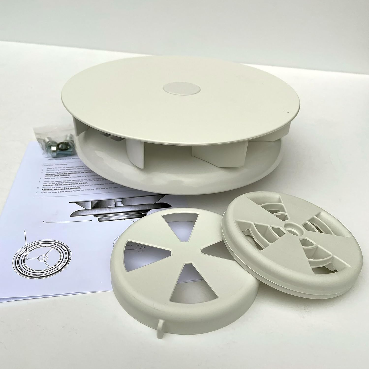 Low Profile Rotary Vent for Vans Buses Wind Driven Rotating Vent for Van image number 3