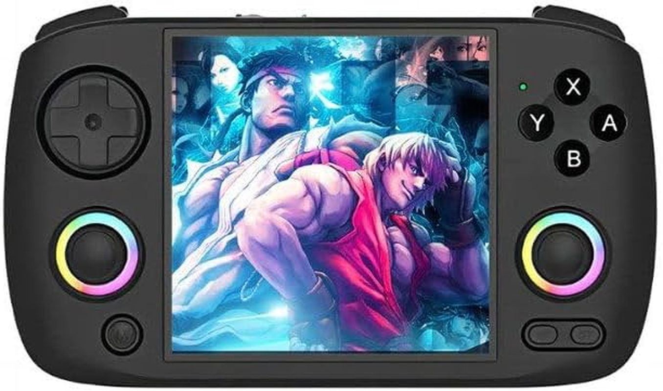 RG Cubexx Retro-Gaming Handheld Konsole, 3,95 Zoll IPS Display, H700 Quad-Core, 32GB Speicher, Rgb-Beleuchtung (Schwarz)