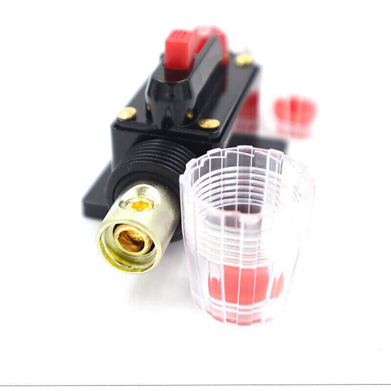 AIMALL 20-150AMP Manual Reset Circuit Breaker 12V/24V Dual Battery Fuse Holder, IP67 Waterproof Car Audio Inline Breaker Switch for Automotive Marine RV Truck image number 2