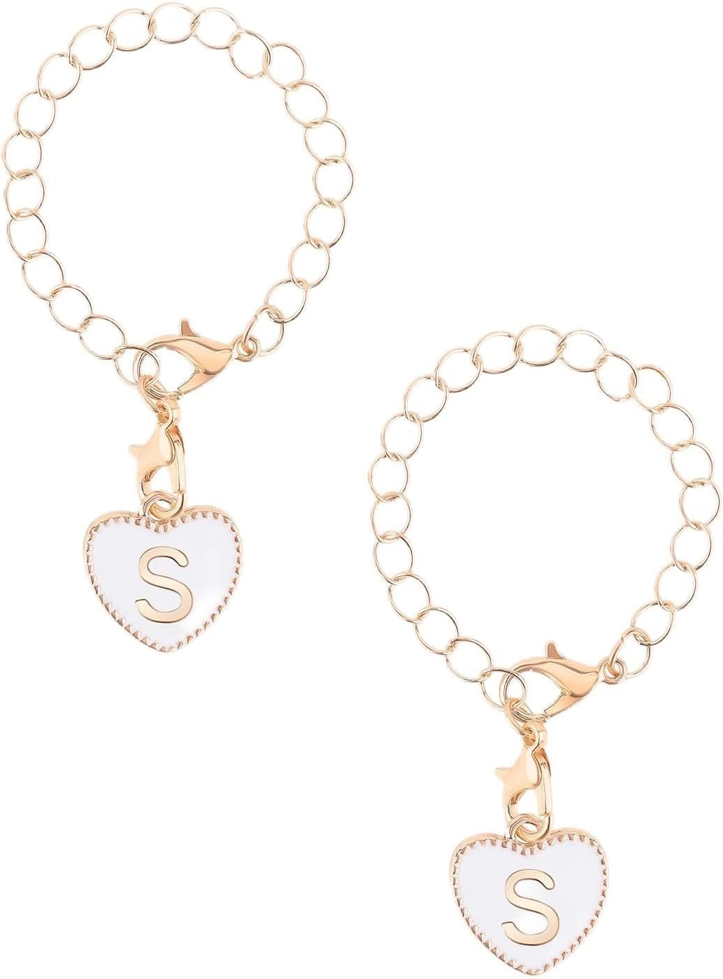 Letter Charms Accessories for Stanley Cup, Heart Alphabet Pendant Personalized Name ID Initial Letter Decorations Handle Chain for Stanley Tumbler Accessories image number 4