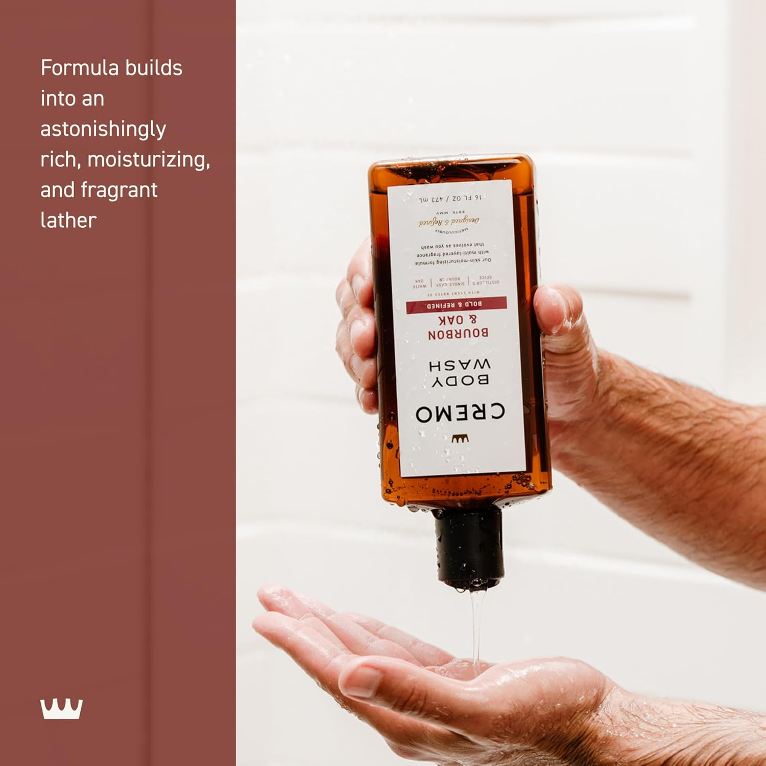 CREMO INT BODY WASH BBN&OAK 473Ml 4/3