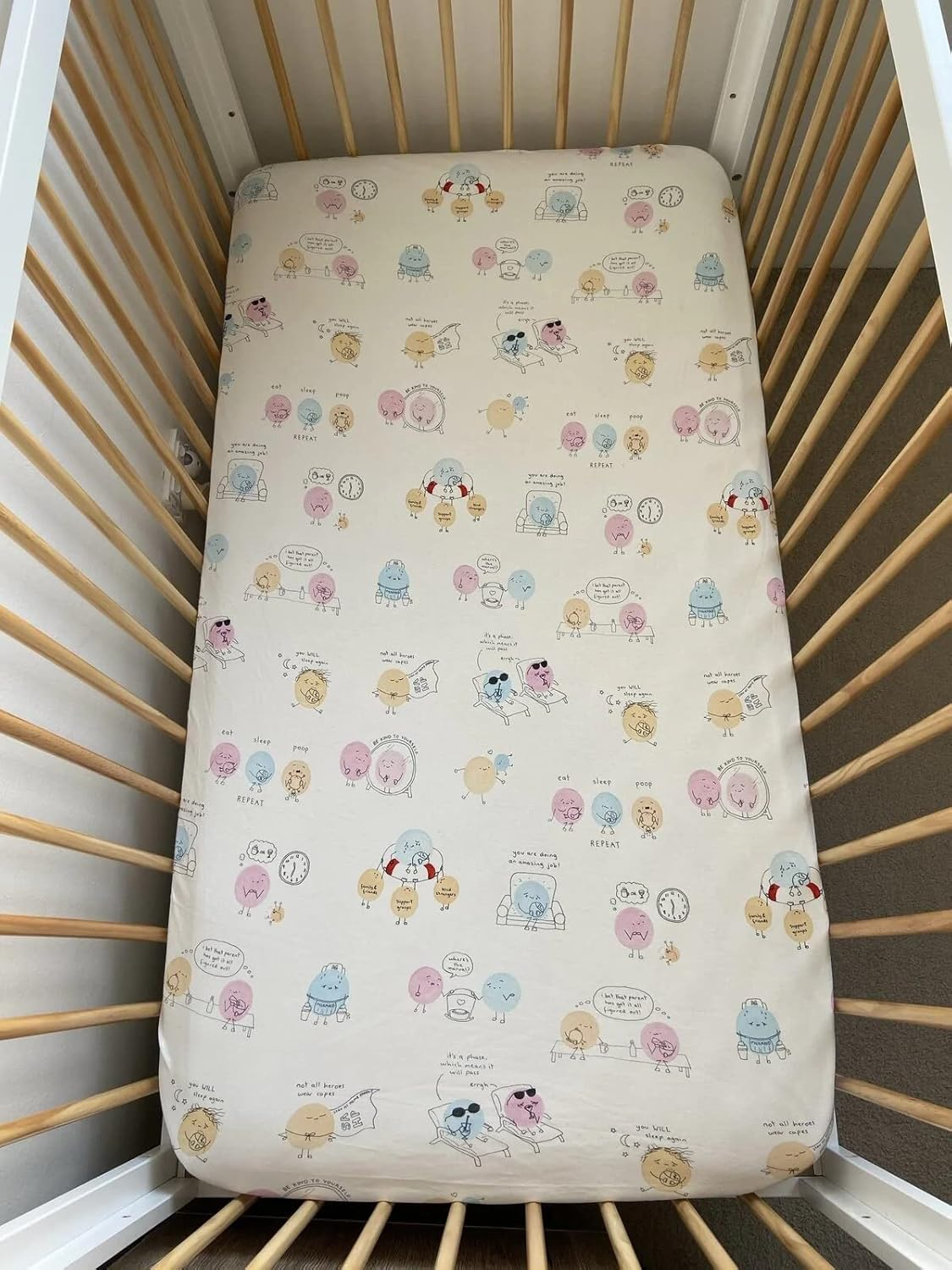 Anchor & Arrow Josie Doodles Baby Cot Sheet
