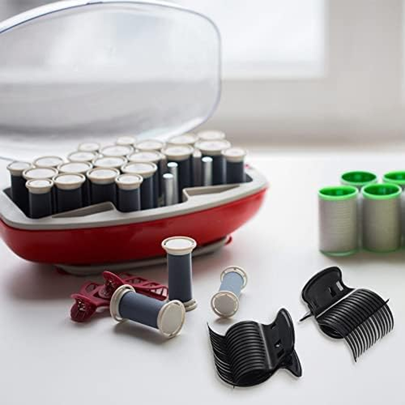 Hot Roller Clips Hair Curler Claw Clips Replacement Roller Clips for Women Girls Hair Section Styling (12 Pieces, Black) image number 2