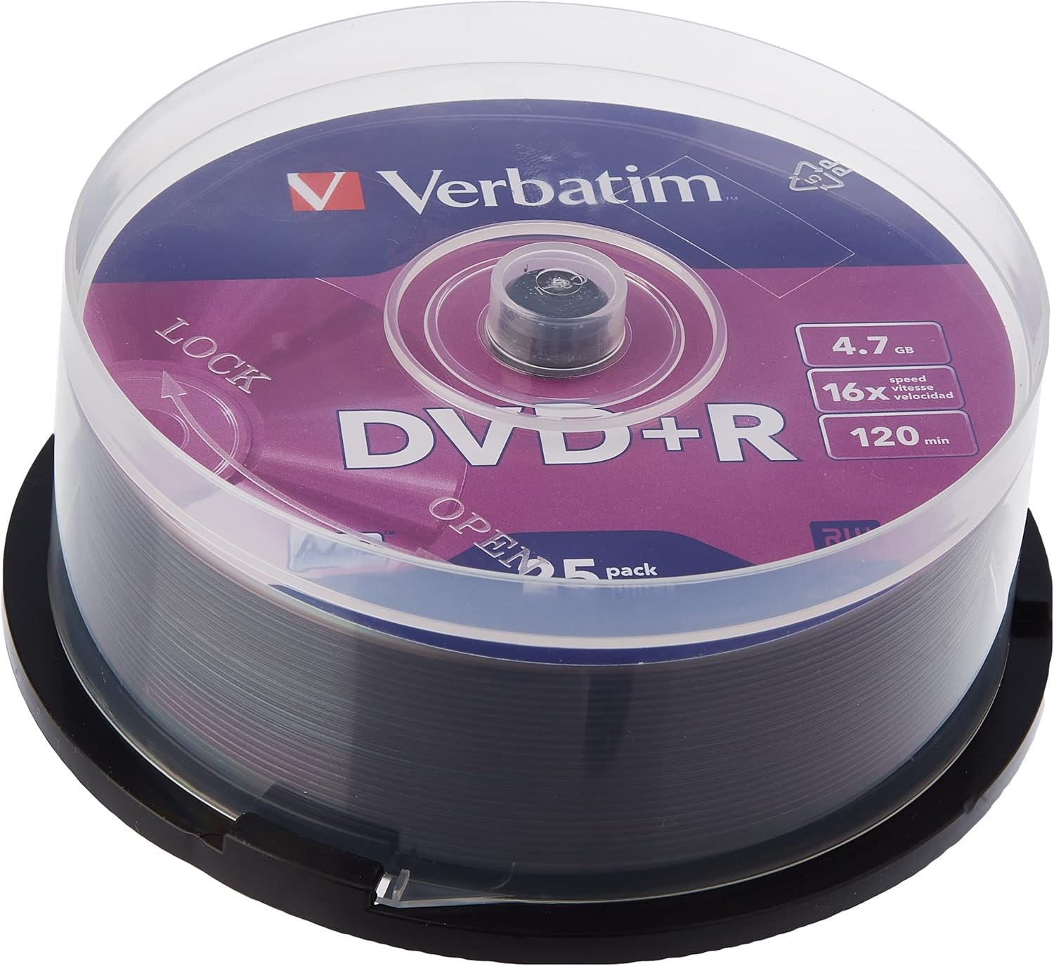 Verbatim DVD+R DL 8.5GB 25Pk White Wide IJ 8X image number 1