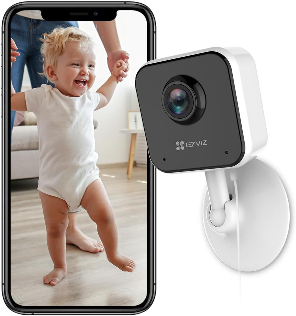EZVIZ Home Security Camera, Baby Monitor, 1080P, Motion Detction, 2-Way Audio, Sleep Mode, Night Vision, Magnetic Base, SD Card Slot, Compatible with Alexa (H1C) image number 1