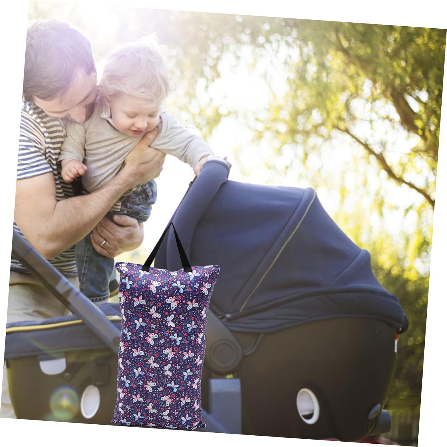 Diaper Bag Hanging Diaper Pouch for Travel Zipper for Newborn Essentials