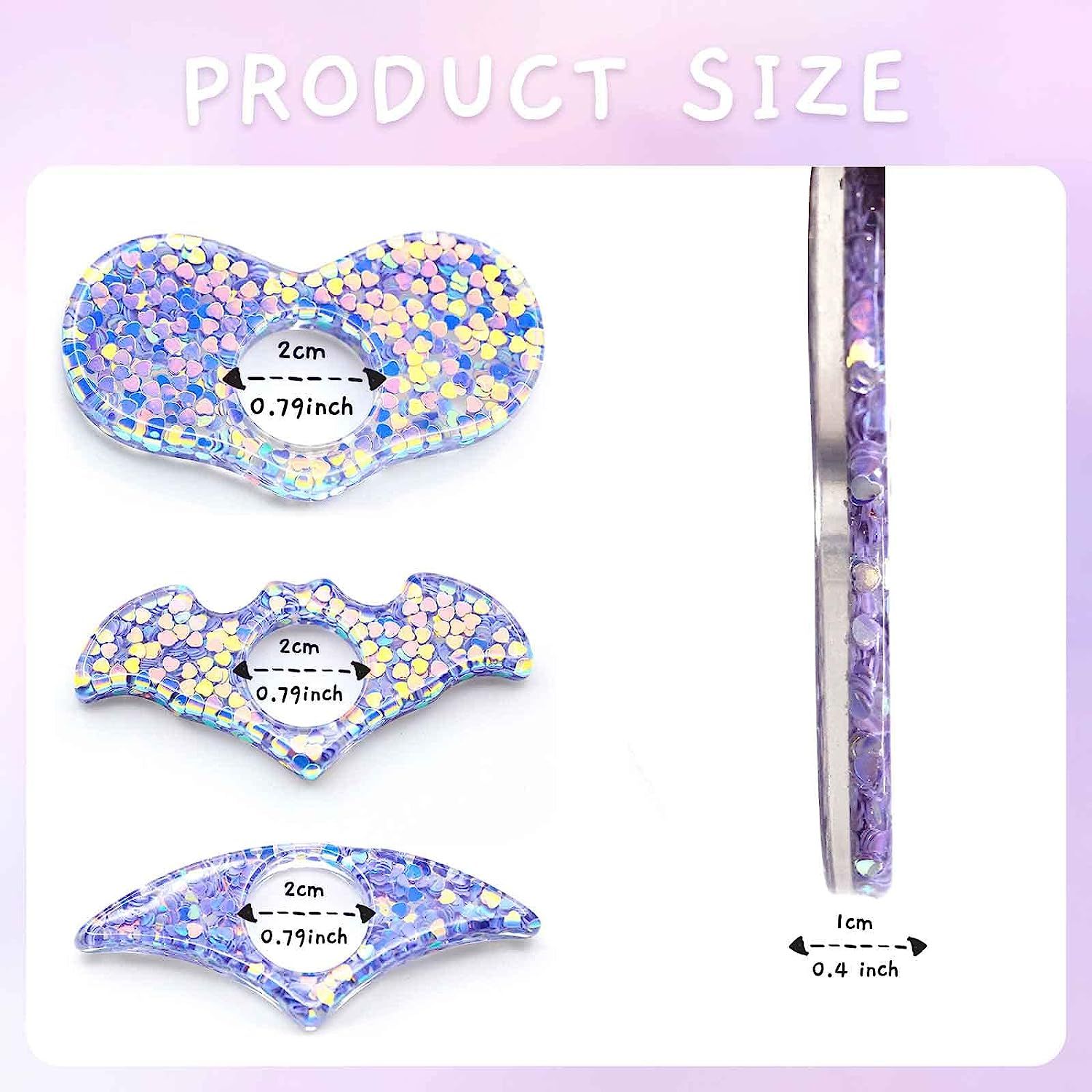 3 Pieces Book Page Holder, Betterjonny Page Holders for Reading Thumb Book Holder, Handmade Resin Holders Light Weight Book Opener Bookmarks Book Reading Accessories for Teachers Book Lovers - A image number 4