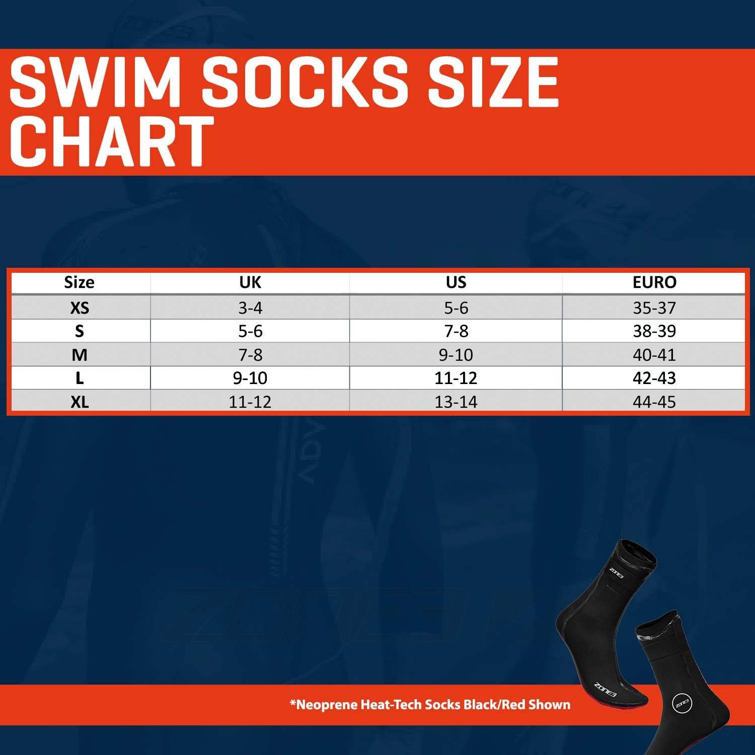 Zone3 Neoprene Heat-Tech Socks image number 4