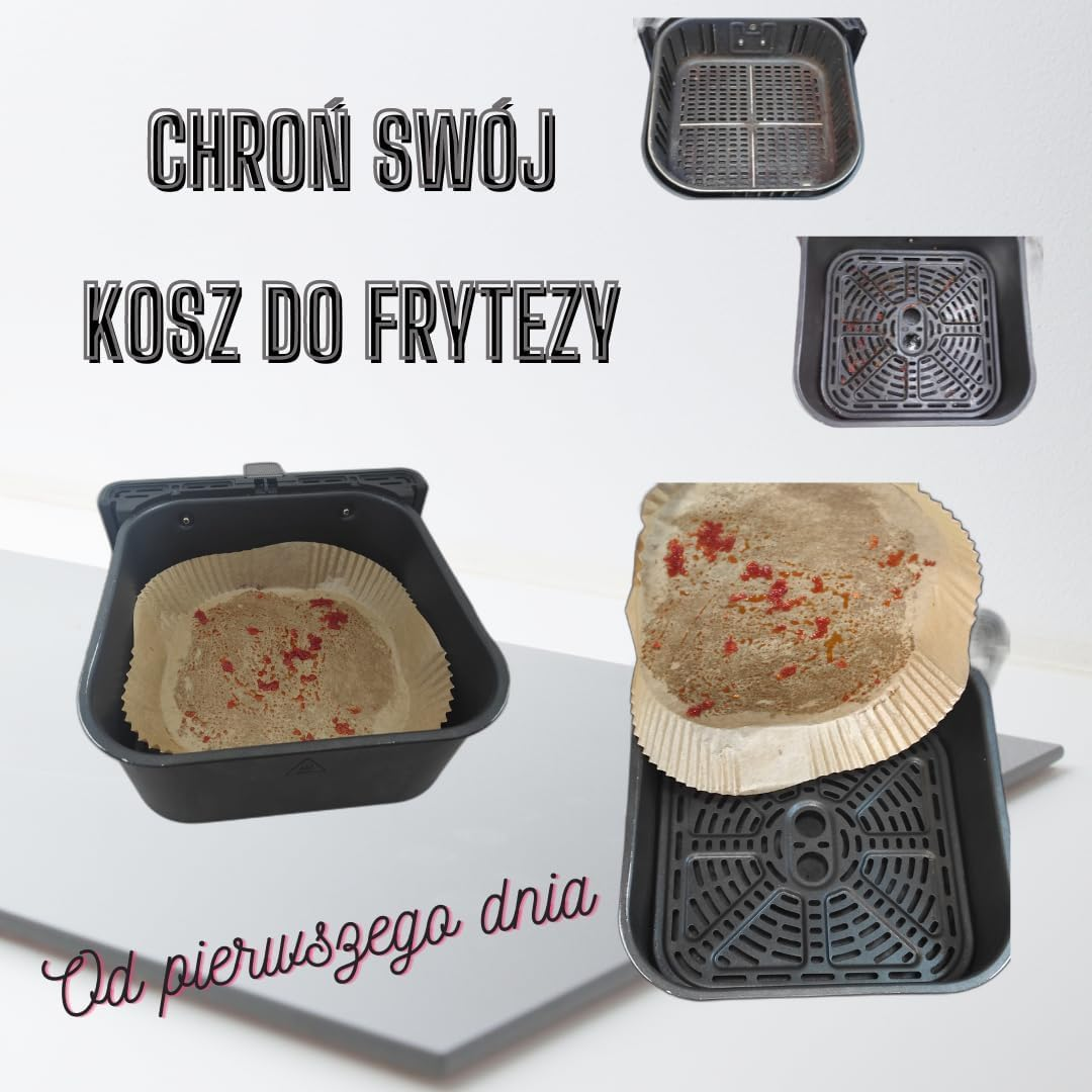 Paper Air Fryer 20-24 Cm (Pack of 100) Compatible with CECOTEC COSORI 6.4 L Dual Blaze Cosori 5.5 L - Accessories Air Fryer - Paper for Air Fryer - Paper Moulds for Air Fryer image number 4