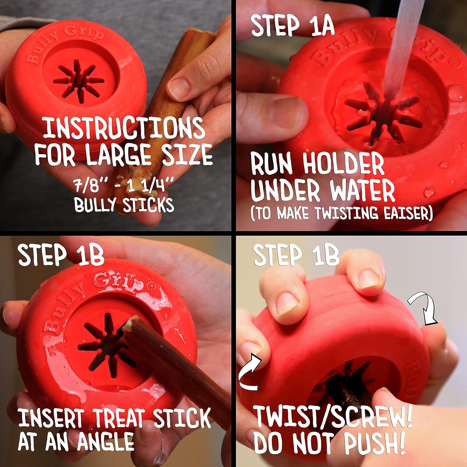 Bully Stick Holder for Dogs - Large Size - Interactive Dog Toy, Dog Treat Holder, Slow Feeder, Treat Dispenser, Chew Toy and Dog Safety Device image number 3