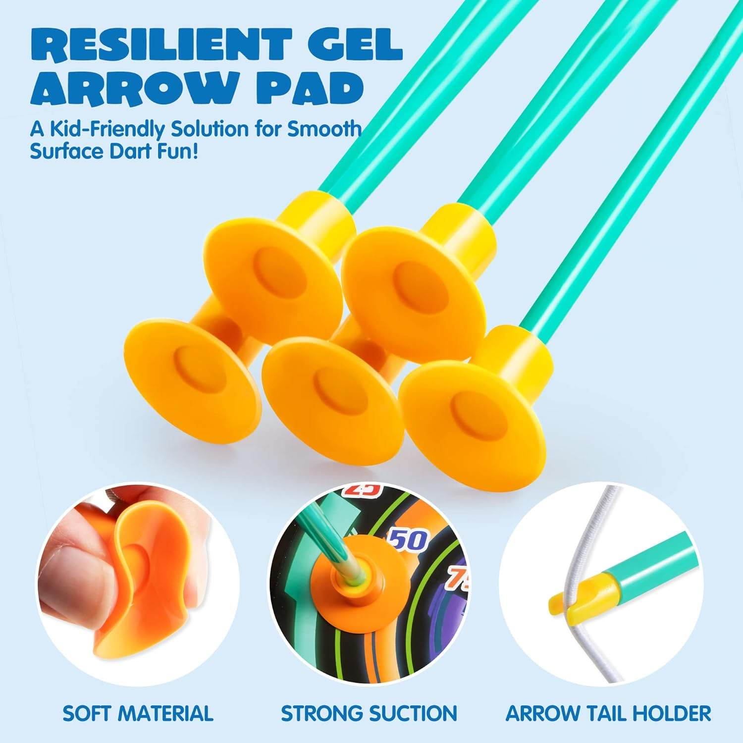 JOYIN Kids Bow and Arrow Toys Set with LED Light up Archery, Birthday Toy for Boys 5 6 7 8 9 10 11 12 Year Old, Indoor Outdoor Activity Toy for Kids, Included 9 Suction Cup Arrows, Target & Quiver - Pink image number 3