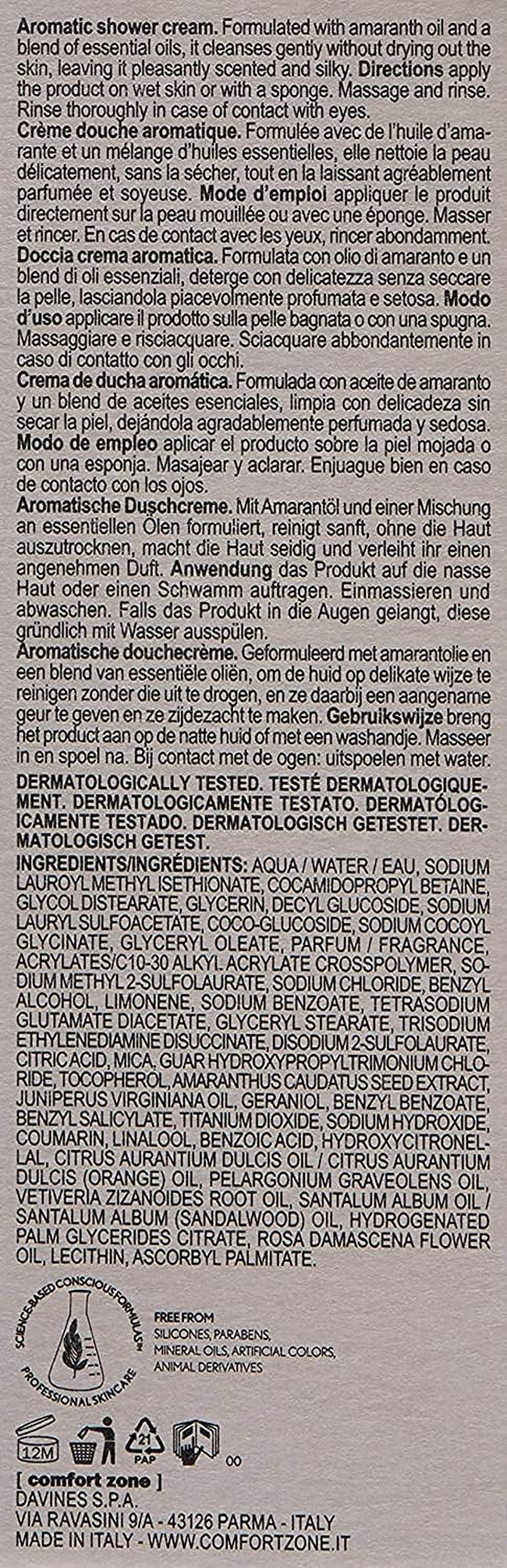 Comfort Zone Tranquillity Shower Cream 200Ml image number 3