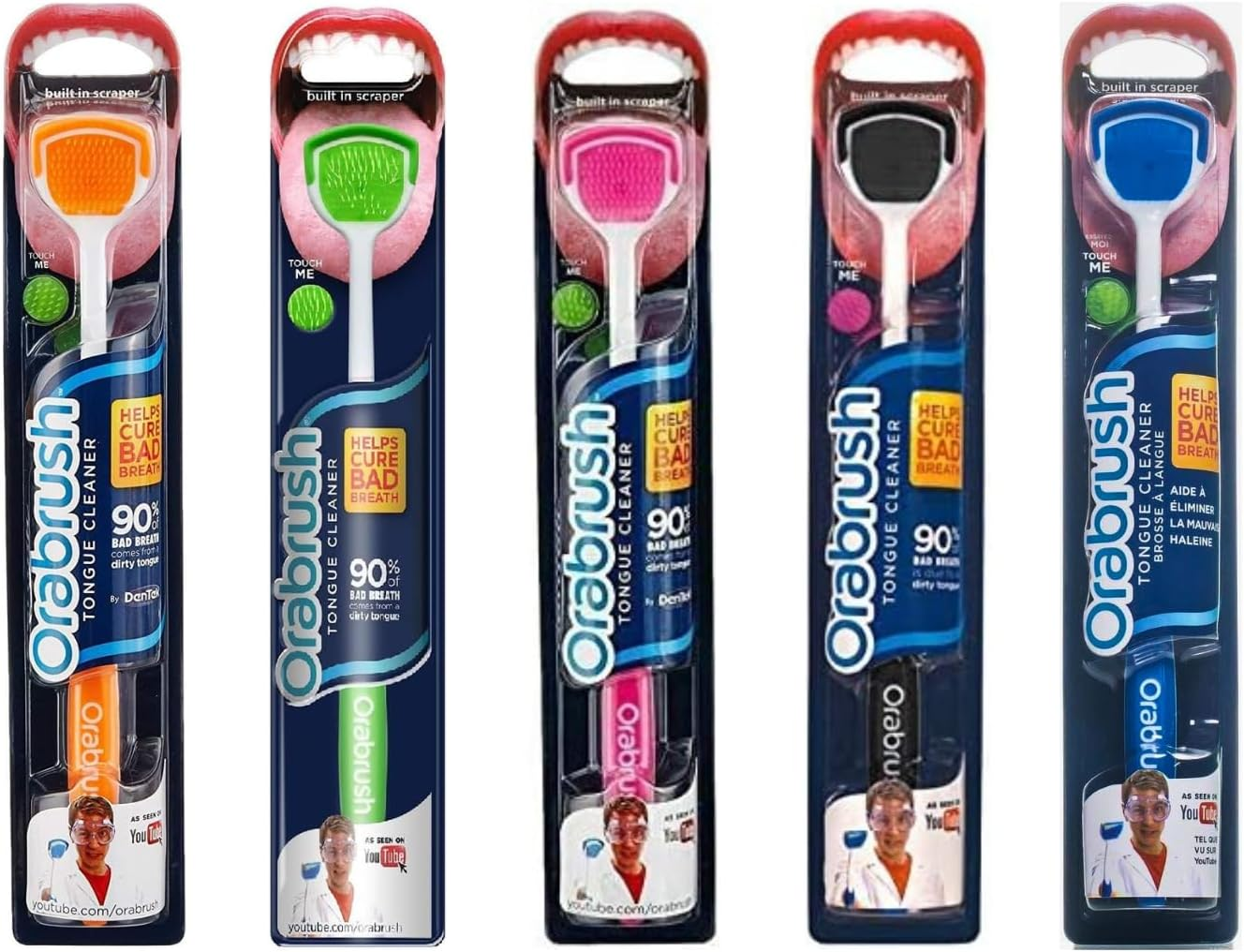 Dentek Orabrush Tongue Cleaner and Tongue Scraper image number 2