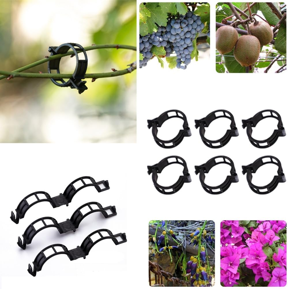 Tomato Clips for String Trellis, 100 PCS Plant Support Garden Clips, Cuicanfla Plant Support Garden Clips, for Potato Vine Vegetables,Tomato Trellis Clips,Makes Garden Vegetables to Grow Upright image number 1