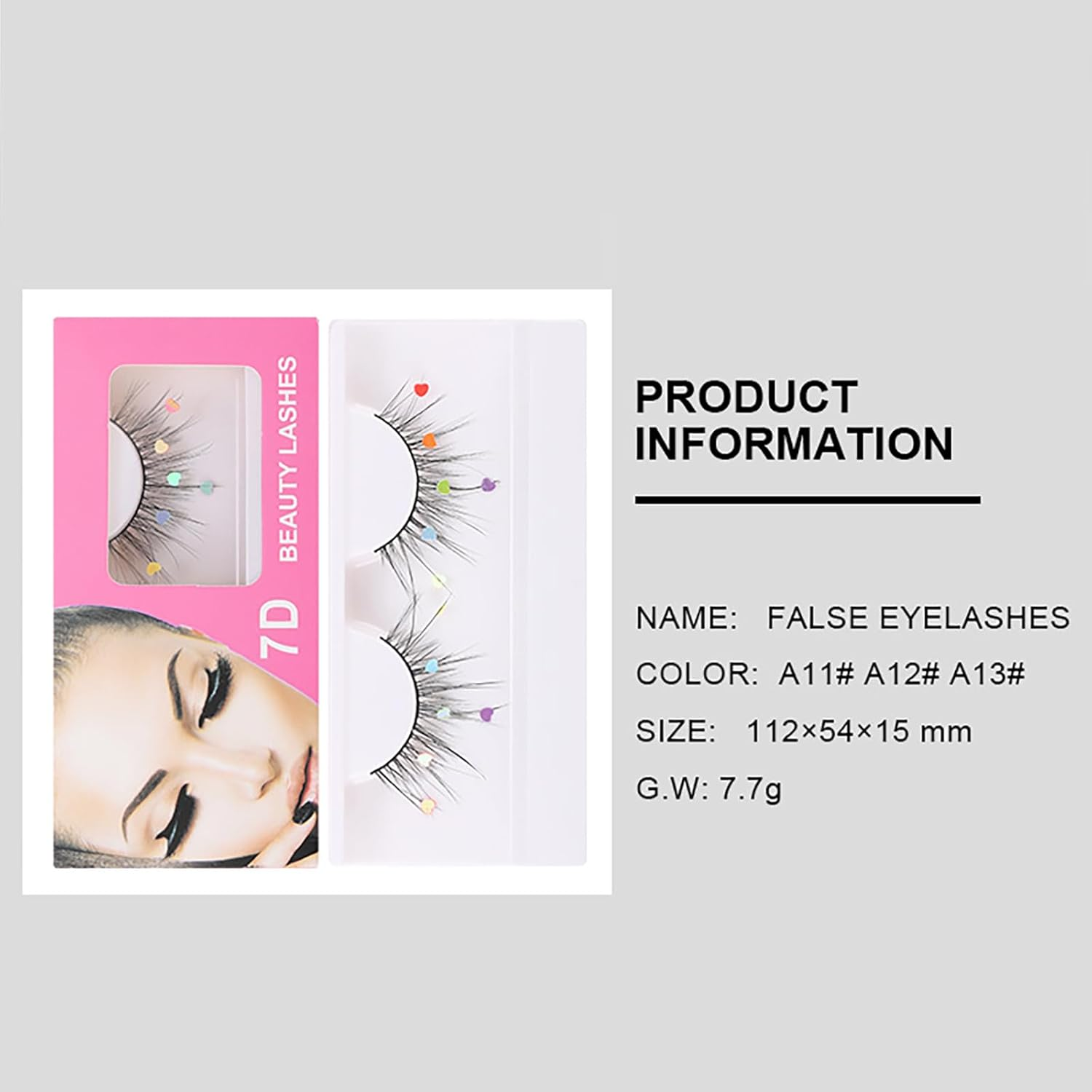 False Eyelashes Set, Beaufairy 4 Pairs 7D Mink False Natural Reusable Sequins Artificial Eyelashes, Easy to Wear, DIY Eyelash Extension Kit for Christmas Show Stage, Party, Date