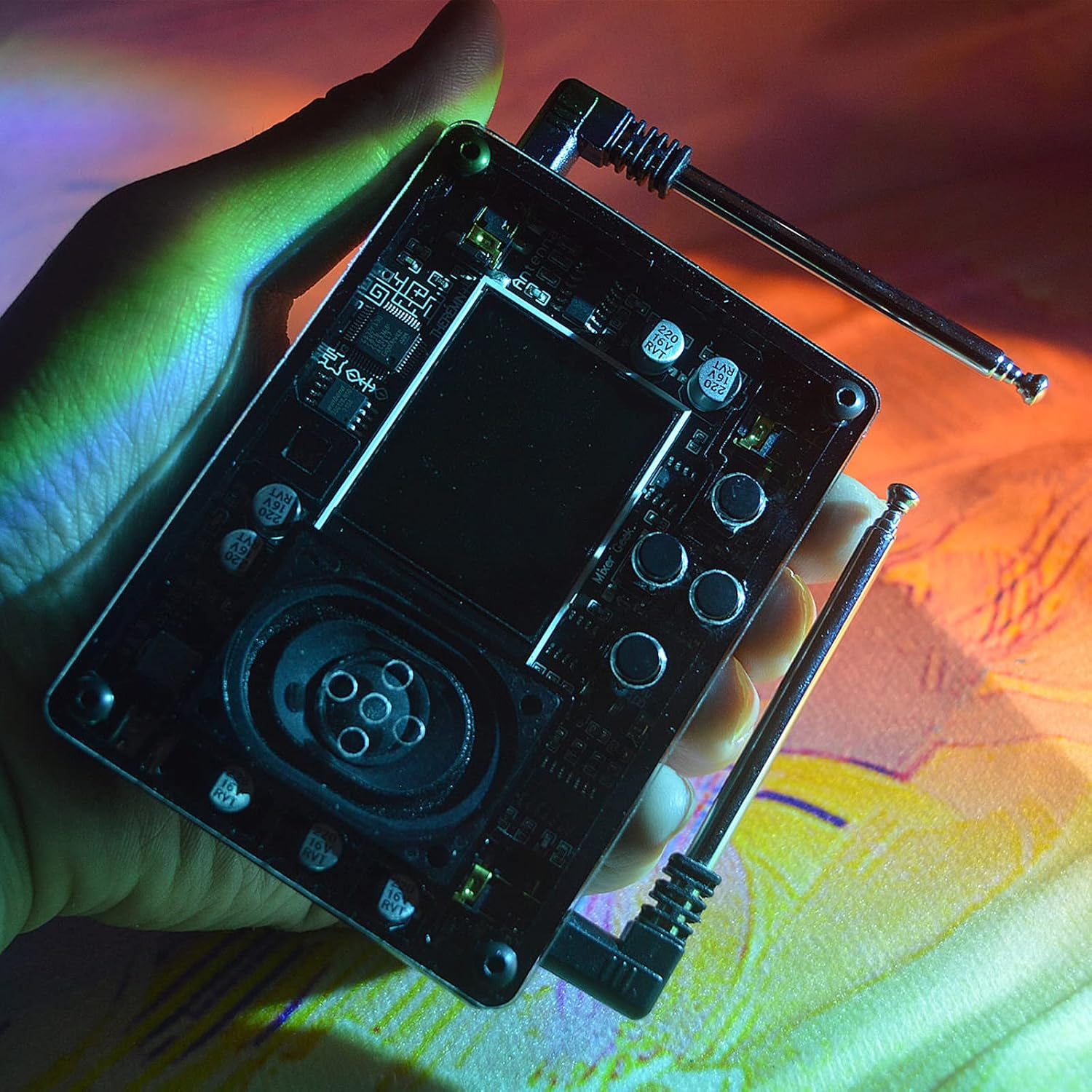 Mini Theremin: Theremin Musical Module, Mini Musical Instrument with Screen Display, Display Waveform, Time, Frequency, Volume, Piano Pitch, Best Friend image number 1