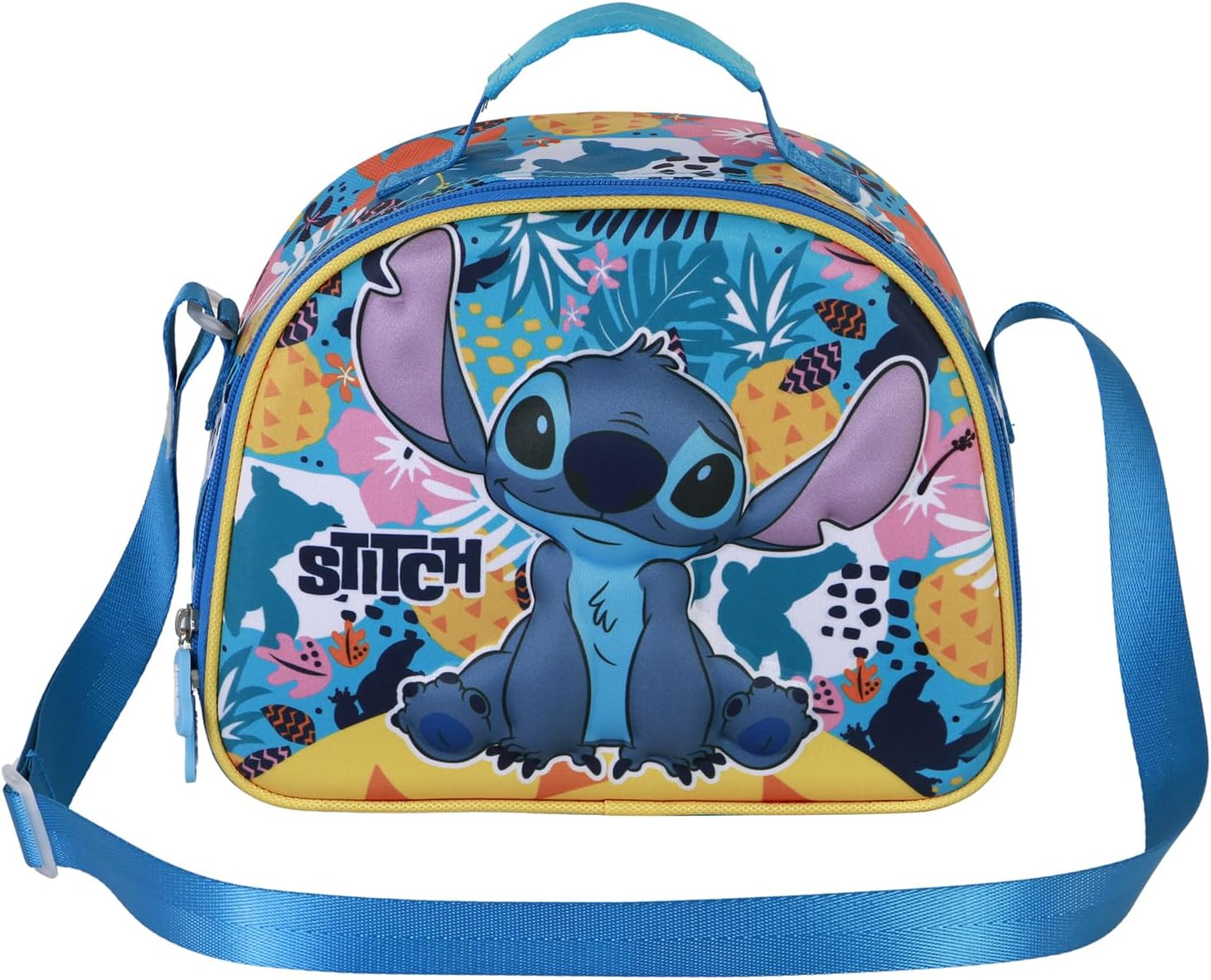 Disney Unisex Kid'S 3D Lunch Bag, Turquoise Lilo and Stitch, One Size image number 3