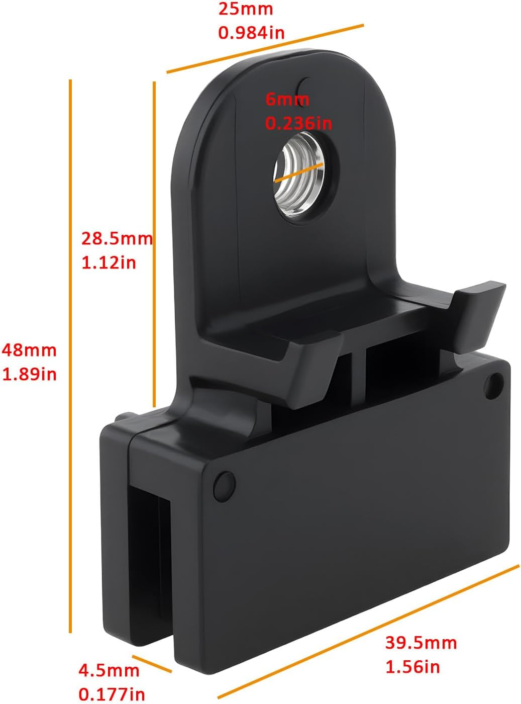 Emsea 4Pcs Car Window Door Glass Retaining Clips M6 39.5X48X19Mm for Car Window Glass Regulator Bracket image number 2