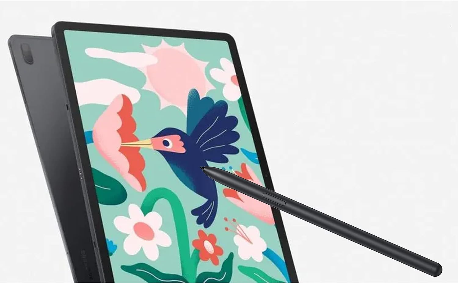 Galaxy Tab S7 FE S Pen Replacement Stylus Pen for Samsung Galaxy Tab S7 FE, Tab S7, SM-T730, SM-T733, SM-T736B Touch Pen (Withoutbluetooth) + Tips/Nibs(Mystic Black) - S7 Fe Pen Nibs image number 4