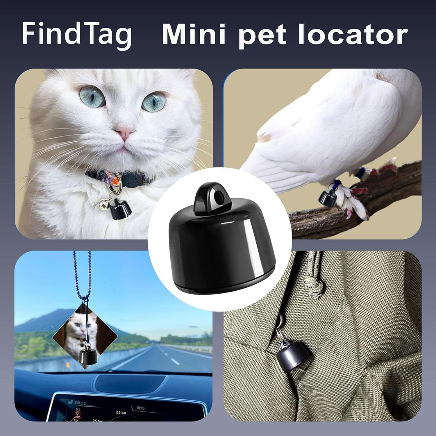 Pet Tracker | Puppy Locator Portable - Smart Key Locator, Easy Setup Positioning Tracking Device for Dog Backpack Purse Bike image number 6