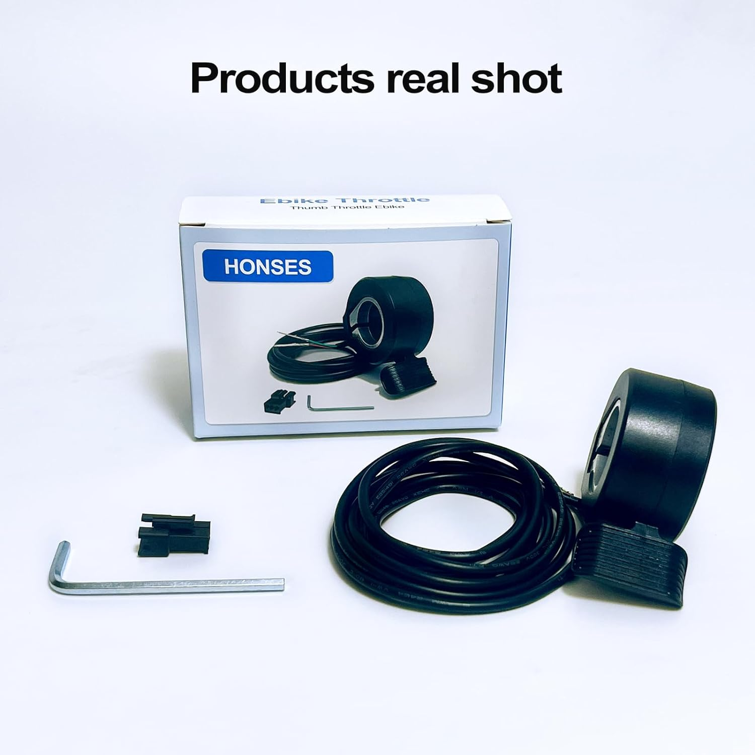 Thumb Throttle Ebike: Electric Scooter Throttle, Ebike Throttle, 7/8Inch (22Mm) Thumb Throttle Speed Control, 12V-72V Universal Controller for E-Bike Electric Scooters image number 1