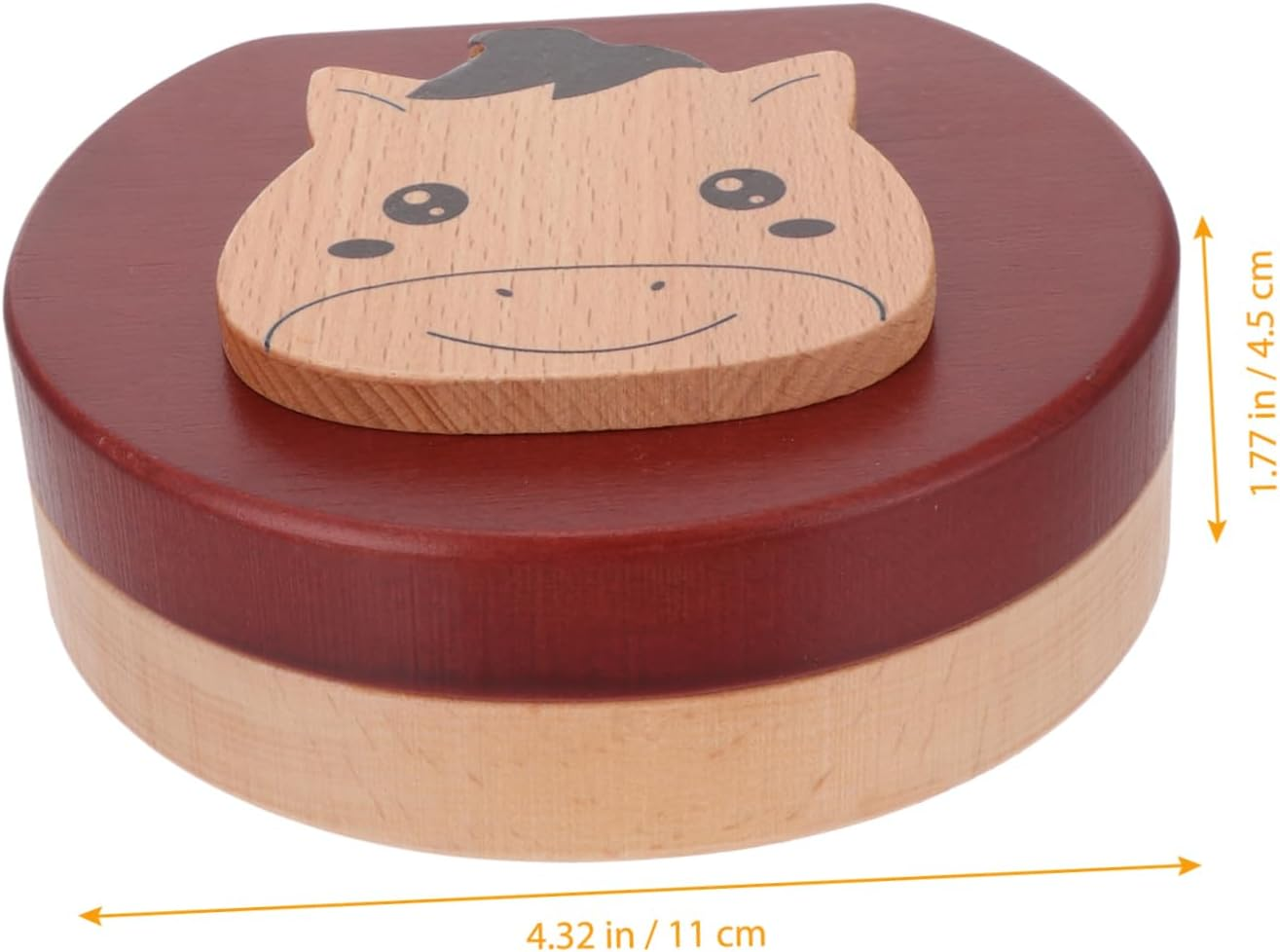 BESPORTBLE Wooden Baby Teeth Keepsake Box Tooth Fairy Holder for Children Zodiac Horse Design image number 1