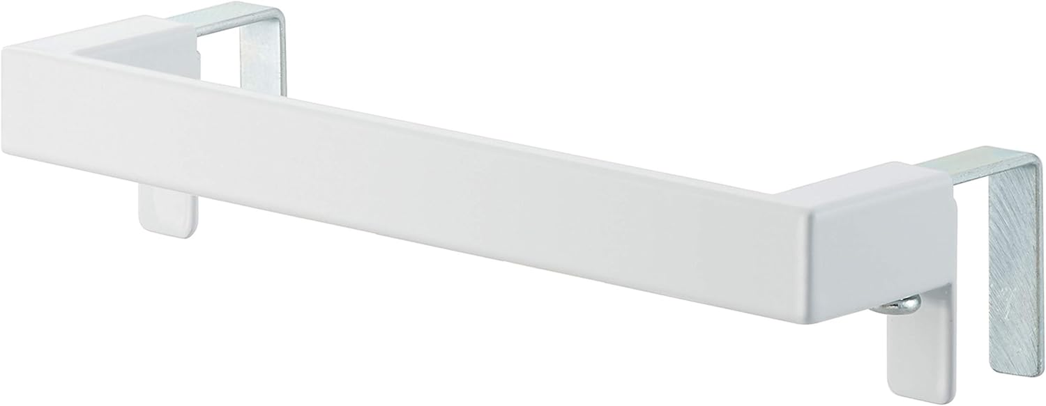 Yamazaki 4748 Towel Hanger Bar, White, Approx. W 7.5 X D 2.8-2.8 X H 1.6 Inches (19 X 6-7 X 4 Cm), Plate, Perfect for Door Thickness, Adjustable, Towel Rack