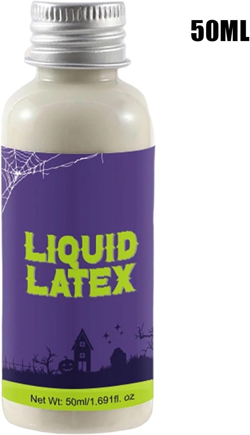 Liquid Latex Body Paint,50Ml Gentle False Wound Latex - Fake Scar Making Supplies for Artists Photography Models Body Painters Cosplay Enthusiasts Theater Performers Makeup Students image number 6