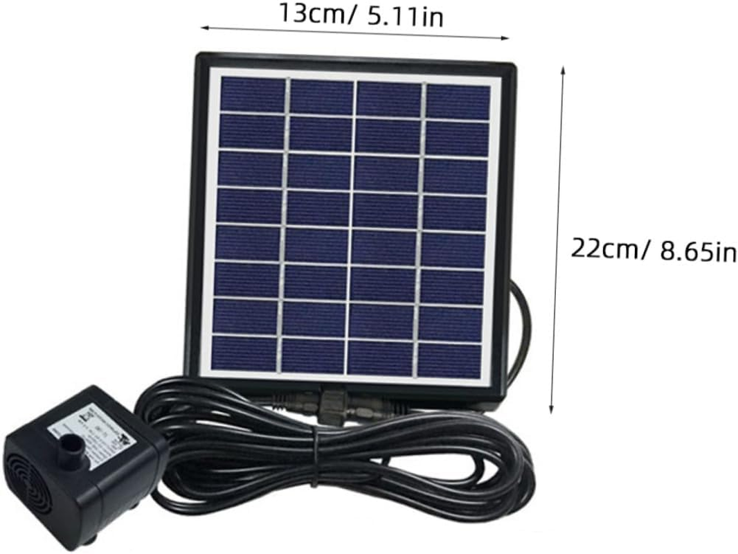 Totority Solar Powered Floating Water Fountain Pump for Garden Outdoor Landscape Miniature Fish Tank Aerobic Circulation No Battery Required Black image number 3