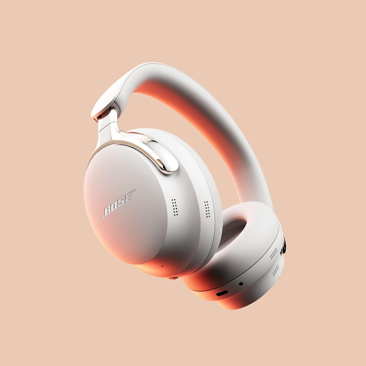 Bose New Quietcomfort Ultra Bluetooth Headphones (2Nd Gen), Wireless Headphones with Spatial Audio, over Ear Noise Cancelling with Mic, up to 30 Hours of Play Time, White Smoke image number 5