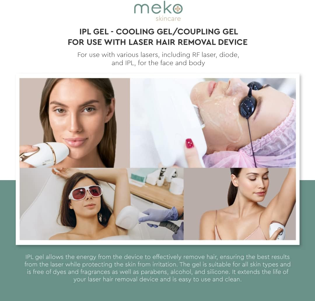 Generic 500 ML- Cooling Gel/Coupling Gel for Use with Laser Hair Removal Device (Meko Clinic Brand) 500Ml image number 5