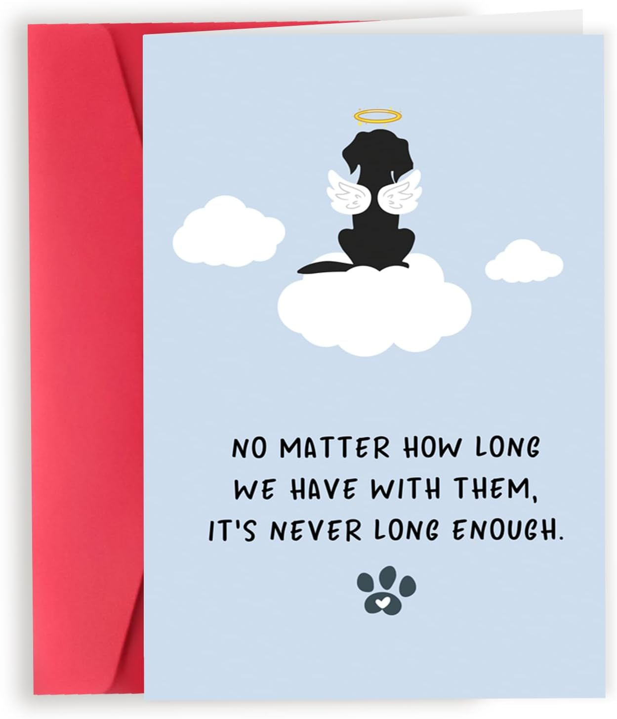 Dog Sympathy Card, Cute Pet Loss Cards, Dog Memorial Sympathy Gifts for Loss of Pet, Condolence Card for Pets Owner Lover, Doggy Bereavement Ideas for Family Friends Husband Wife - 7 image number 2