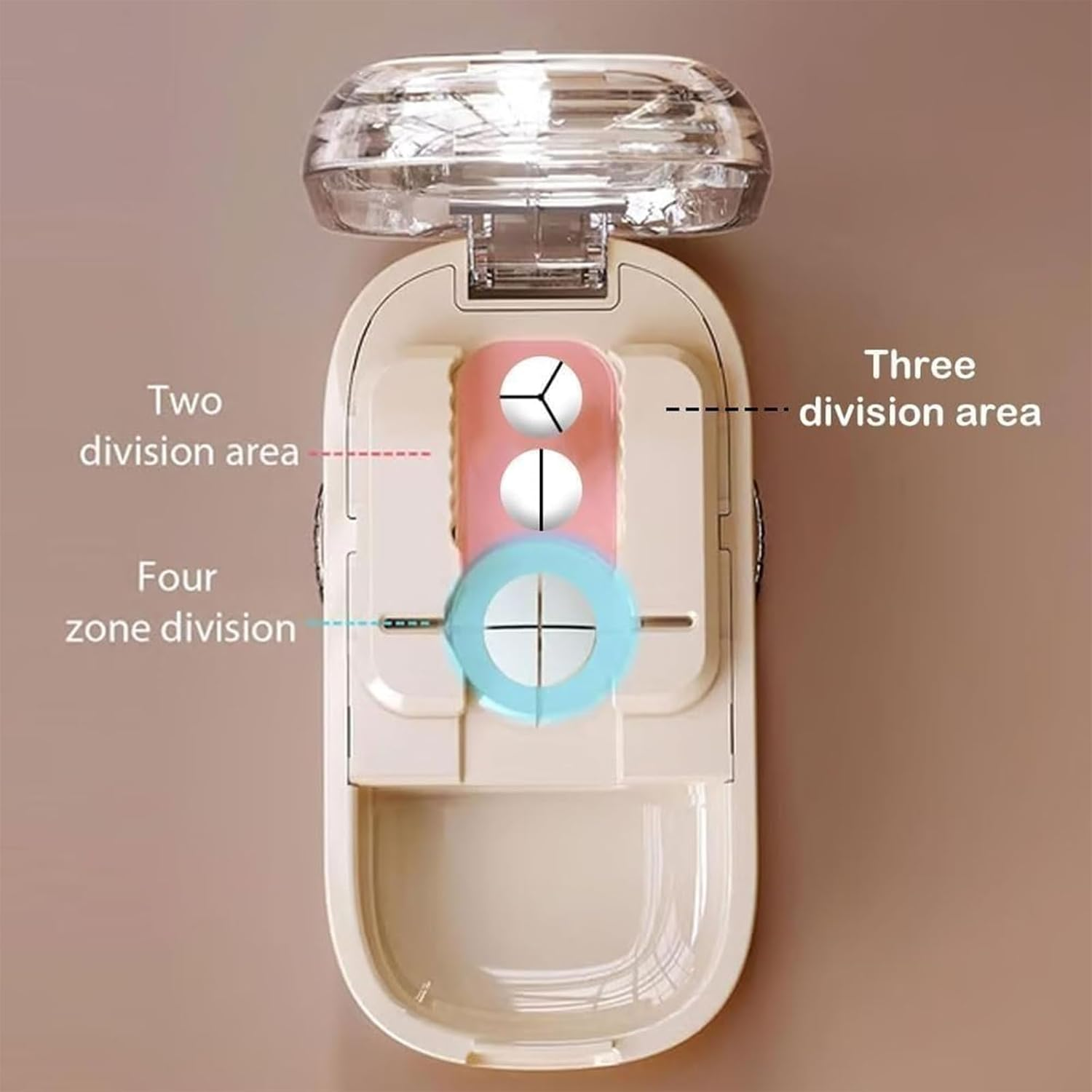 Portable Pill Cutter Splitter for Small & Tiny Pills, Adjustable with Centering Device, Precision Alignment, Sharp Safe Blade for Easy & Accurate Cutting of Multiple Pills (Black) - White image number 3