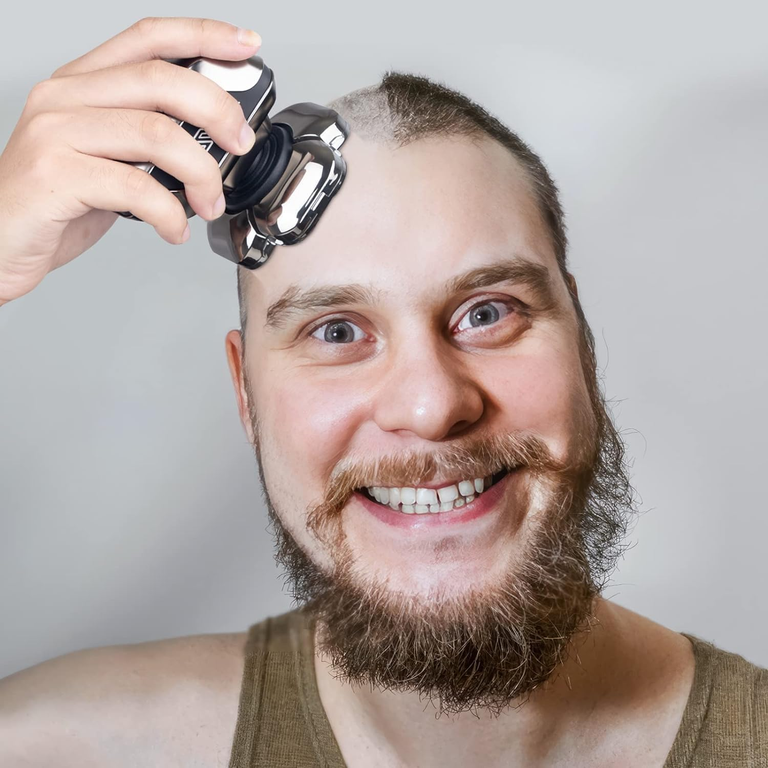 9D Head Shavers for Bald Men, Telfun High-Speed Electric Razor for Fast Shaving, LED Display Waterproof Wet/Dry Trimmer, Head Razors with Type-C Charge for Home & Travel image number 1