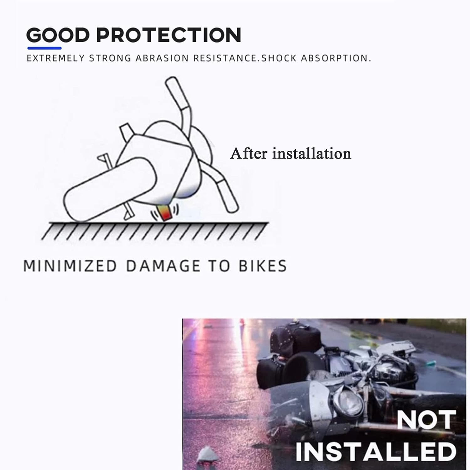 Motorcycle Accessories for Yamaha XJ6 XJ-6 Falling Protection Frame Slider Fairing Guard anti Crash Pad Protector (Color : Blue)