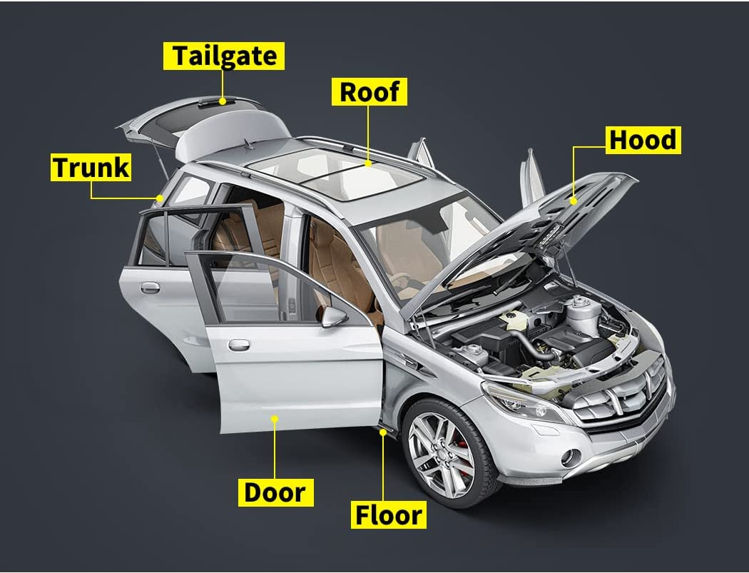 Traderight 4Sqm Automotive Sound Deadener Butyl Thicker Car Noise Deadening Audio Vibration Dampening Heat Shield Proofing Insulation Mat 8M Roll,50Cm X 8M Silver