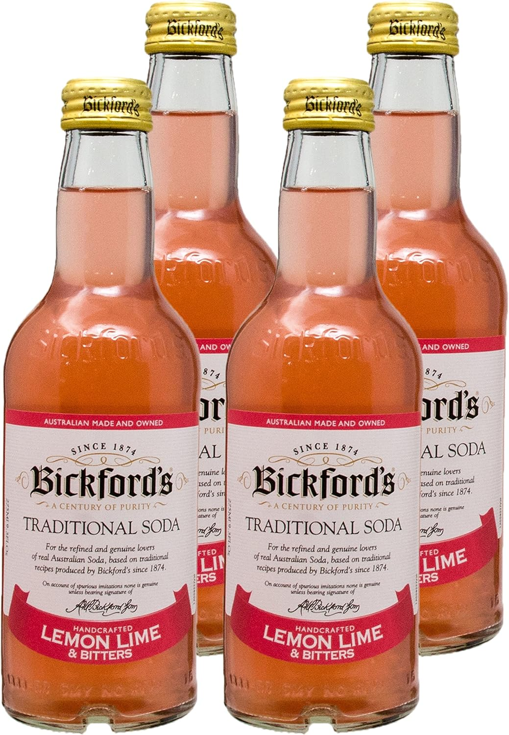 Bickford'S Lemon Lime and Bitters Traditional Soda, 4 X 2180 G, Lemon Lime and Bitters image number 1