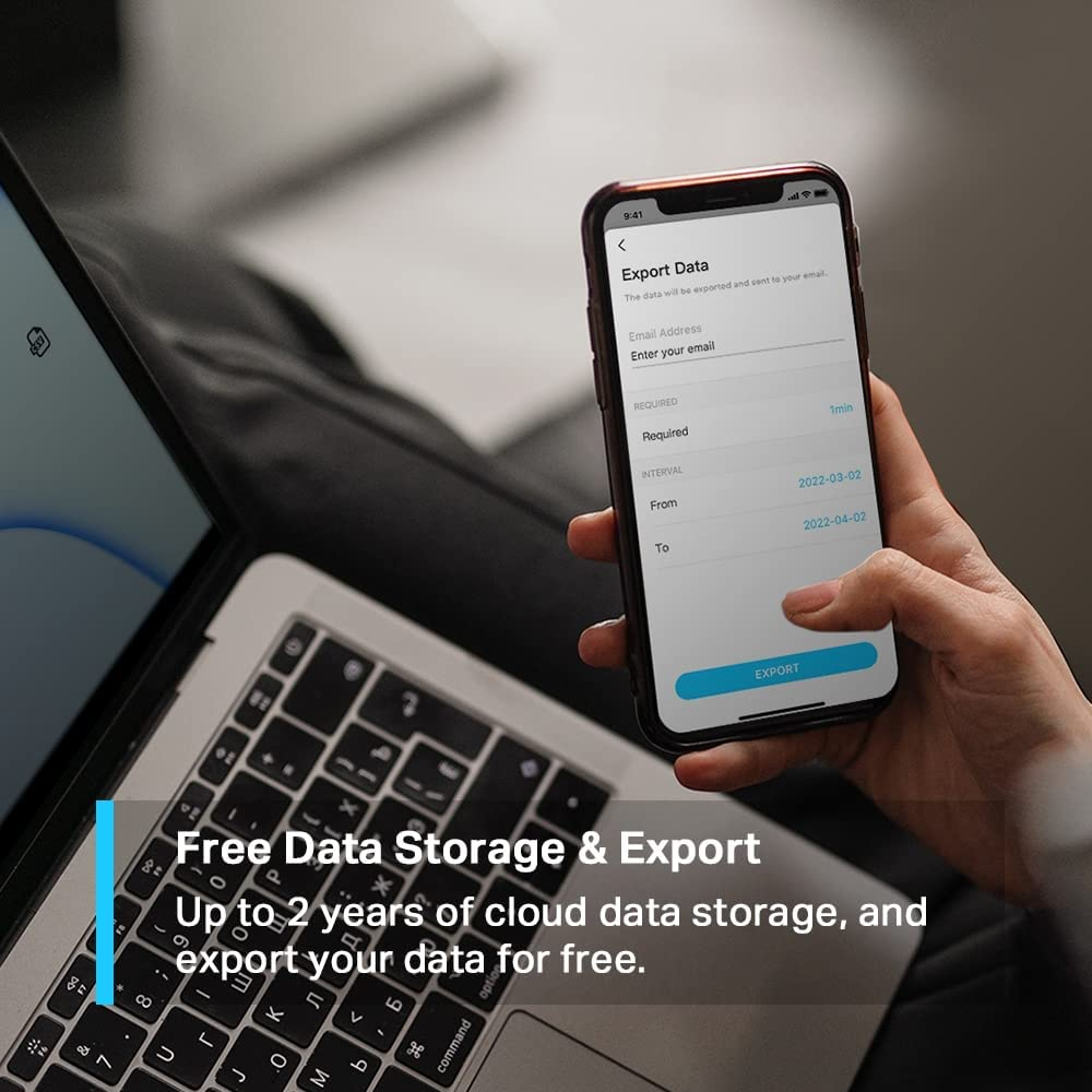 Tp-Link Tapo Smart Room Temperature & Humidity Sensor, Auto, Fast & Accurate, Free Data Storage & Visual Graphs, Instant App Notification, Smart Home, Hub Required (Tapo T310) image number 2