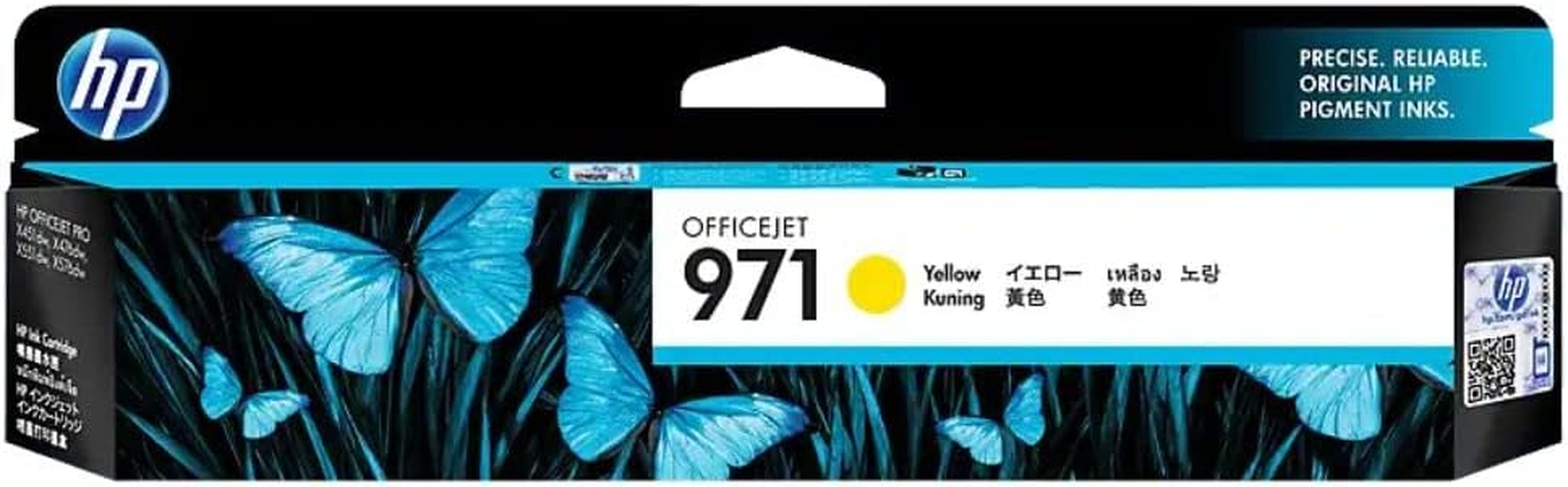 HP 971XL Genuine Original Yellow Printer Ink Cartridge Works with HP Officejet Pro X451Dn, X451Dw, X551Dw, X476Dn, X476Dw, HP Officejet Pro X576Dw Series - (CN628AA)