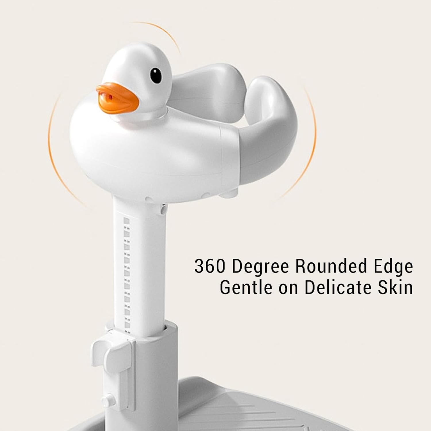 Baby Bath Stand, Adjustable Height anti Slip Foldable Baby Shower Stand, Suitable for Infants 8-36 Months (Khaki) image number 4