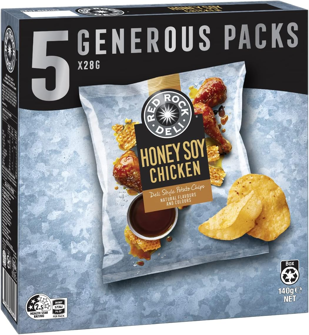 Red Rock Deli Honey Soy Chicken Premium Potato Chips 140 G image number 2
