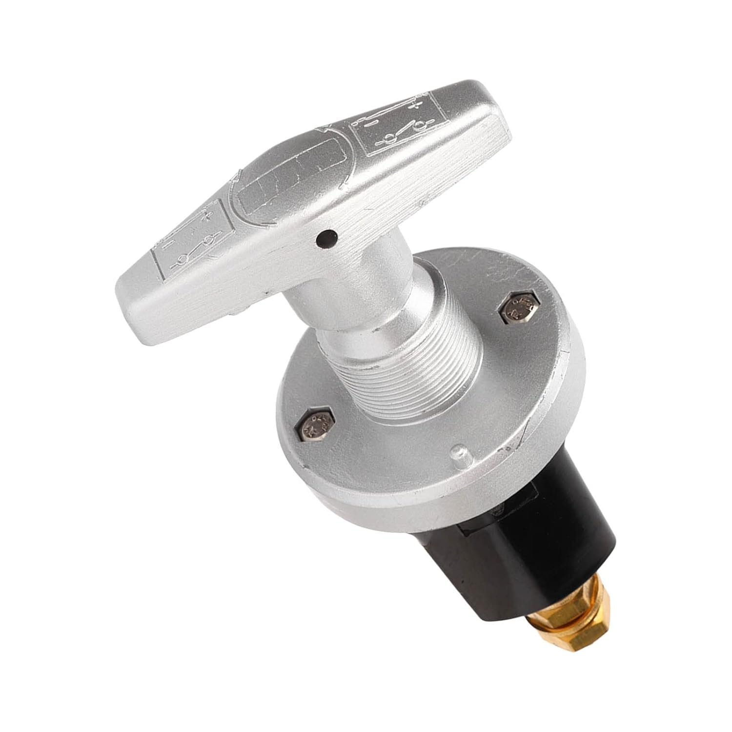 Battery Disconnect Switch, Battery Knob Switch Universal 10Mm Stud 500A Rated 12V for RV Yacht Truck