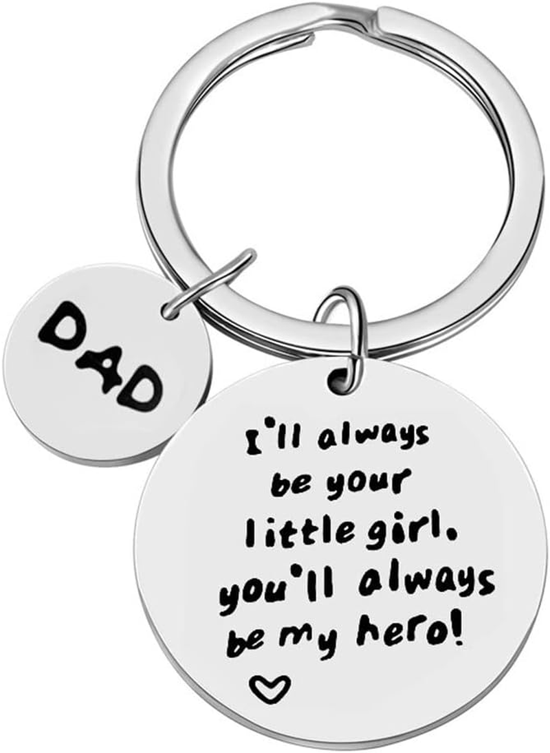 Dad Gifts Keychain for Daddy Father Dad Christmas Birthday Gifts from Daughter image number 1