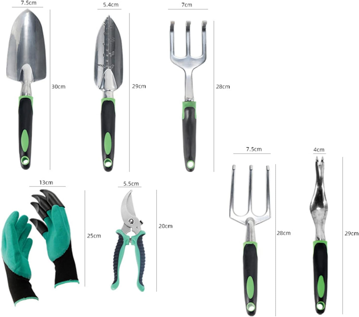 Garden Tool Set, 9-Piece Rust-Resistant Garden Tools Set with Storage Bag, Garden Set, Hand Tool Gift Kit, High Performance Garden Tools, Ideal Garden Gifts for Women/Men image number 1