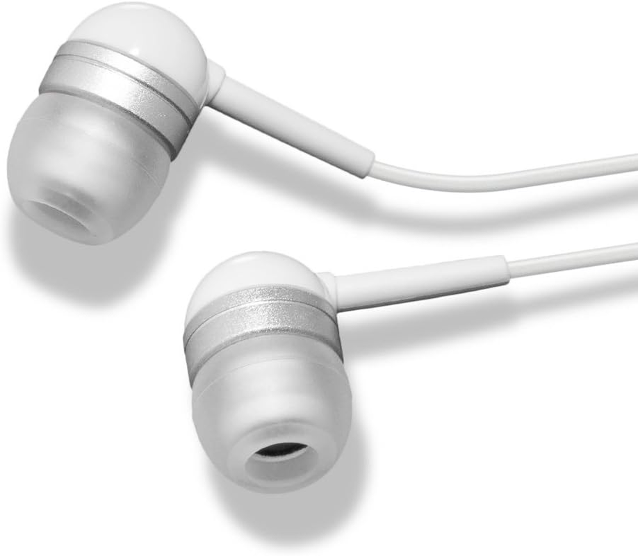 Cabstone Dailytunes Elegant In-Ears, Headphones with Hands-Free Function, Remote Control, Microphone, 3.5 Mm Jack for Apple/Samsung/Htc/Etc. White image number 2