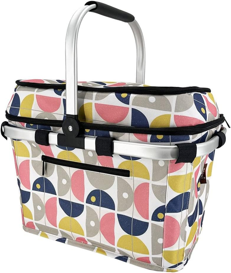 Sachi 4 Person Insulated Picnic Basket - Nordic Geo image number 3