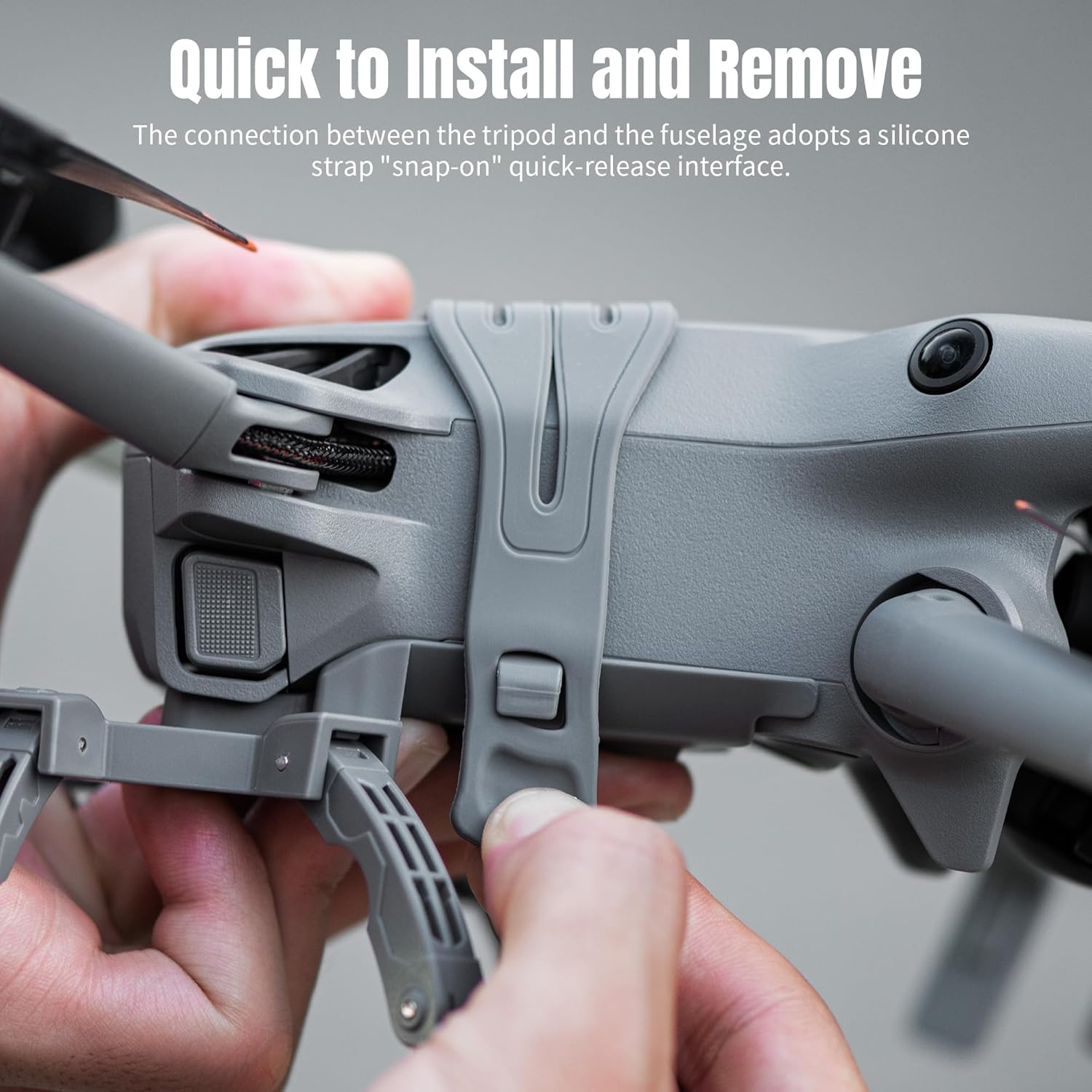 Spider Landing Gear for DJI Mini 5 Pro, Height-Adjustable Tripod Legs, ABS and Silicon Construction, Quick Release Design, Sensor and Gimbal Protection image number 3