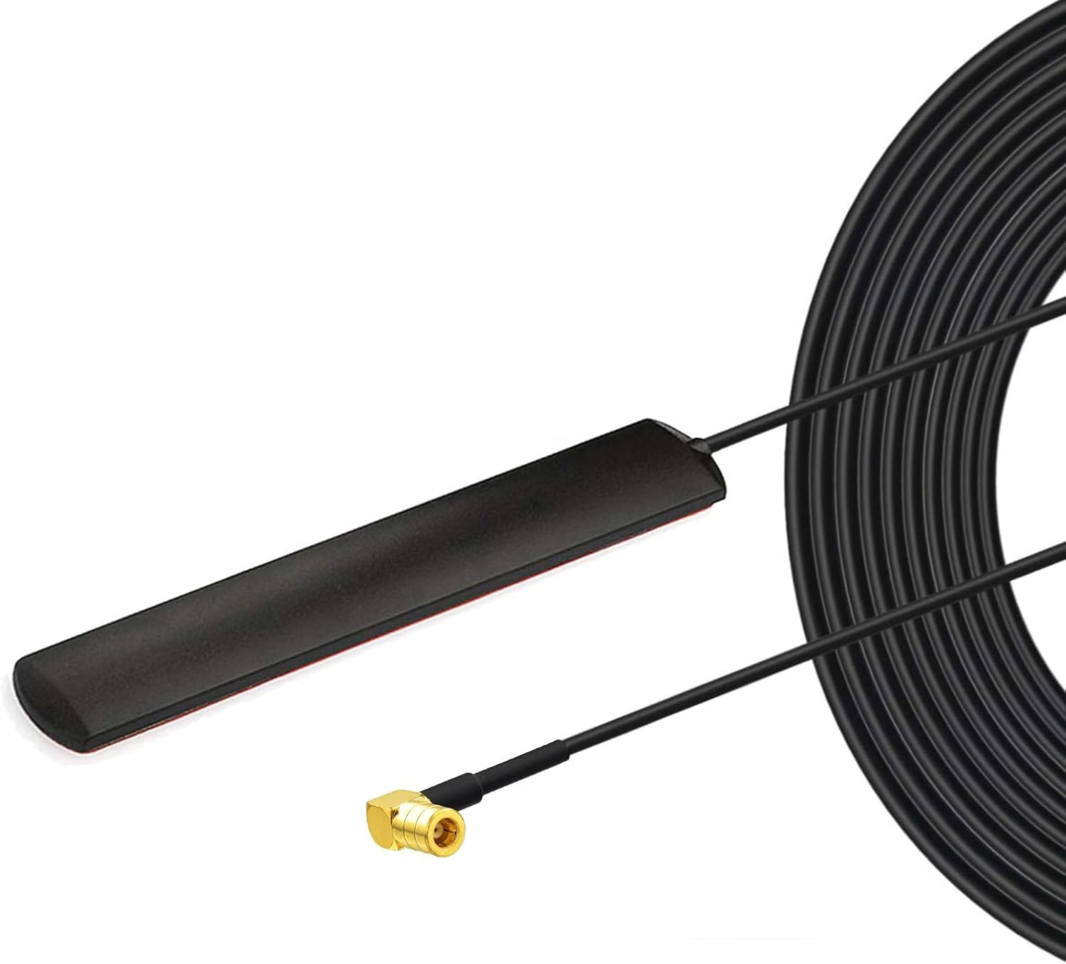 Bingfu DAB Car Aerial SMB Adhesive Mount Hidden Patch Antenna RG174 3M 9.8Ft Coax Cable Compatible for DAB Tuner Radio Pioneer Pure Highway Sony Alpine Technisat Yamah Head Unit image number 4